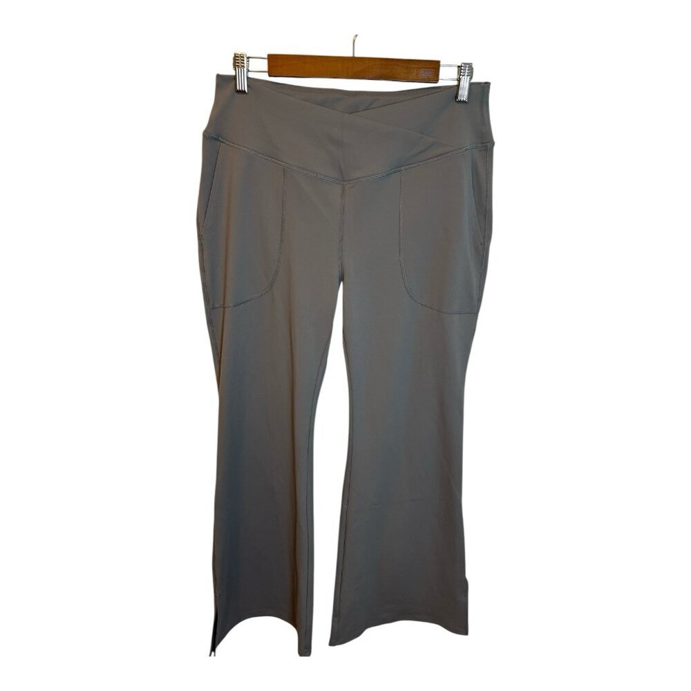 HALARA Crossover Pocket Split Hem Full Length Fla… - image 4